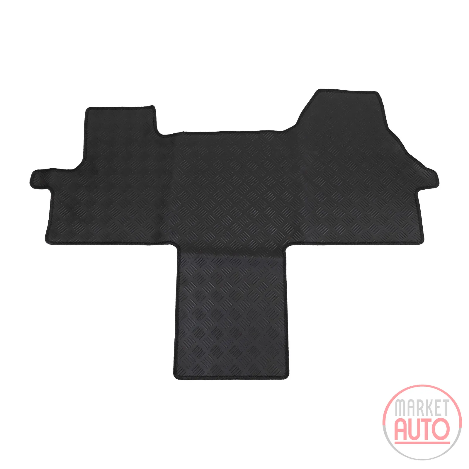 Fußmatte Gummi "Rondo" hochwertig in schwarz