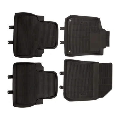 Fußmattensatz 4-teilig PSA OE (1609853280) Gummi Schwarz