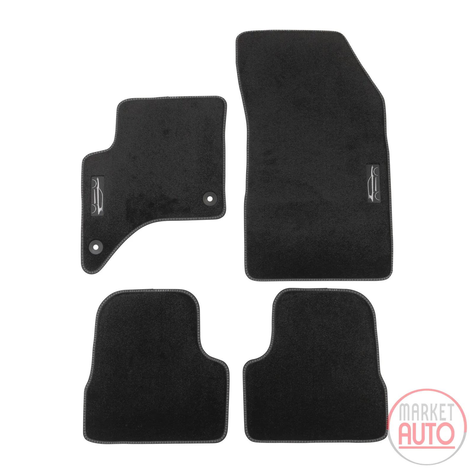 Fußmattensatz 4er-Set Velour