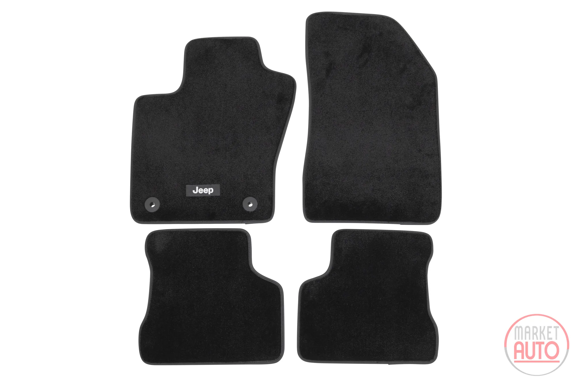Fußmattensatz 4er-Set aus Velour