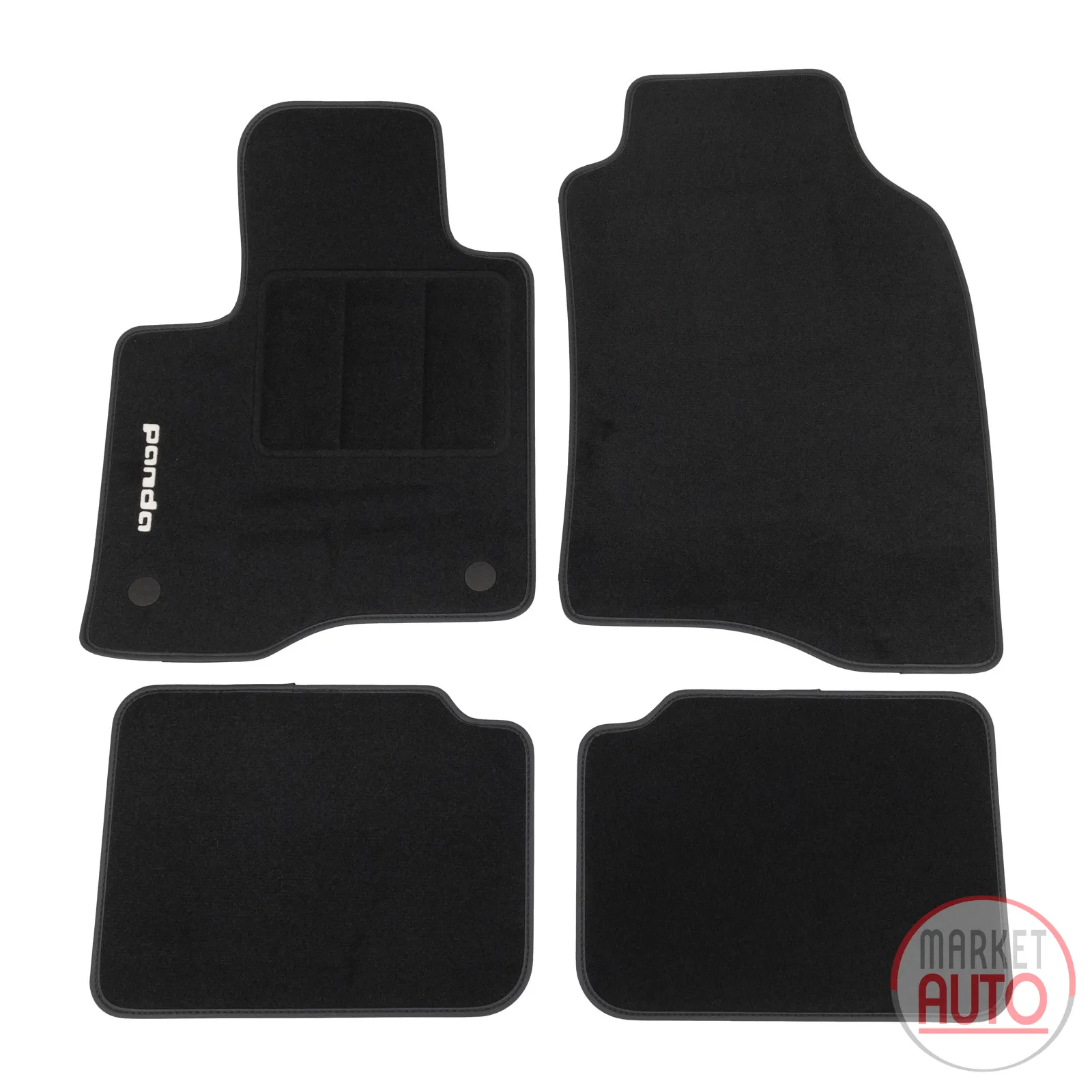 Fußmatten Satz Velour schwarz
