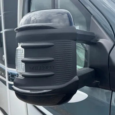 Satz Spiegel Protector Schutz Kappe Schwarz