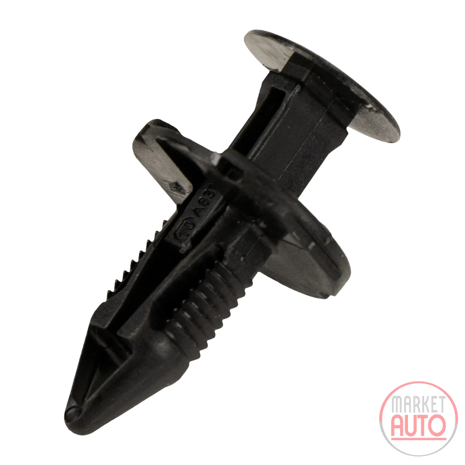 Klemmstück mit Stift Clips schwarz