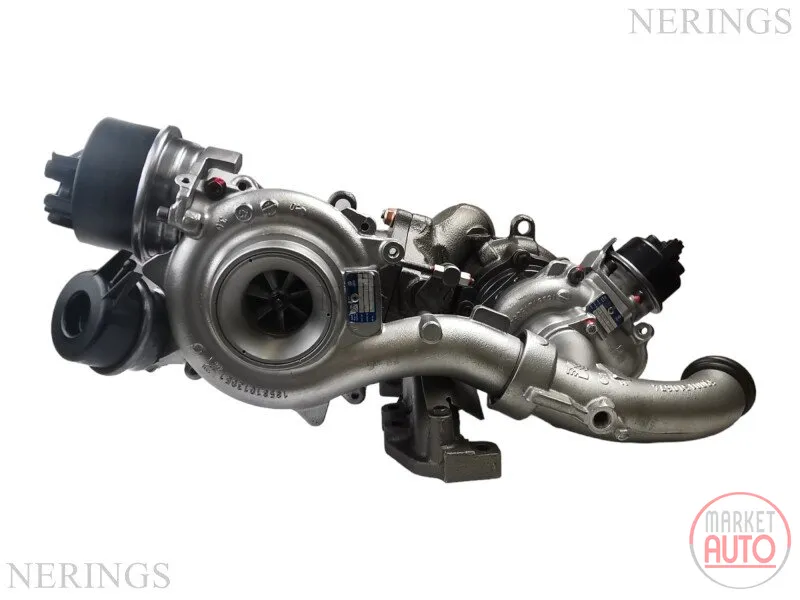 Twinturbo turbocharger Remanufactured Biturbo (Short manifold)(Without common connection (KKK)