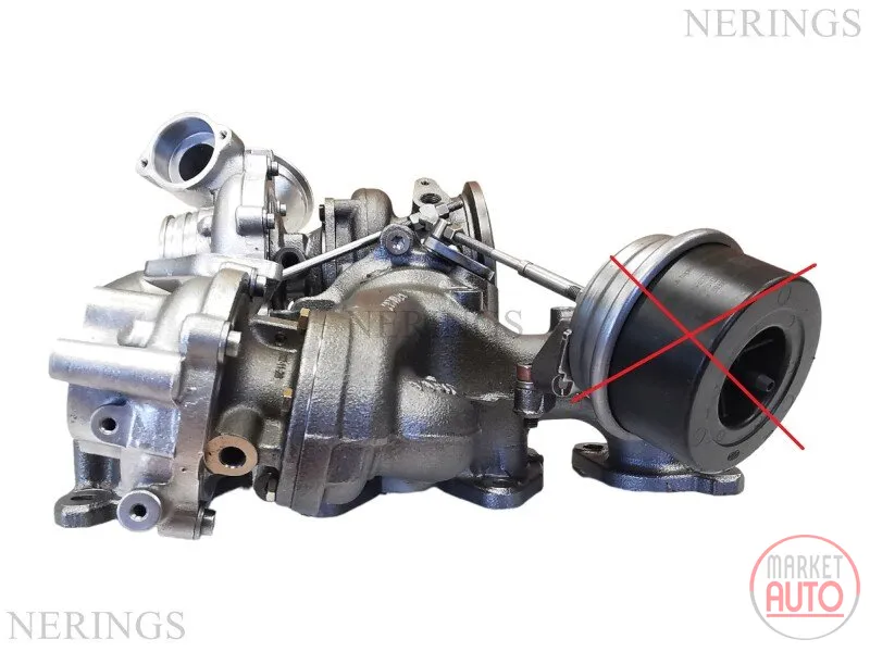 Twinturbo turbocharger Remanufactured without actuator (KKK)
