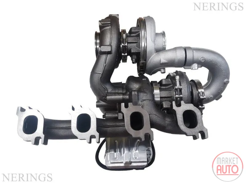 Bi-turbo turbocharger remanufactured (BorgWarner)