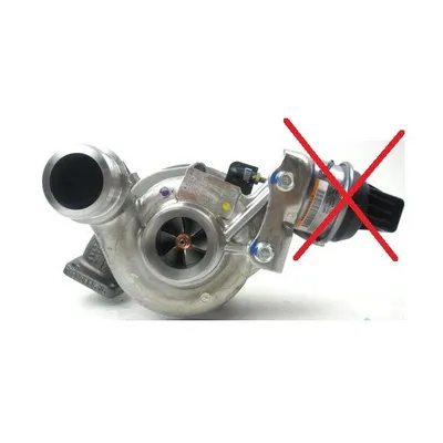 Turbocharger remanufactured without electronic turbo wastegate actuator (MITSUBISHI)
