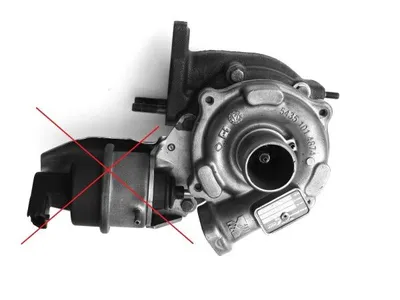 Turbocharger Remanufactured (without electronic turbo wastegate actuator KKK)