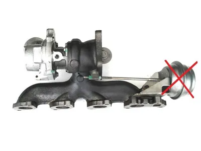 Turbocharger Remanufactured (without electronic turbo wastegate actuator KKK)