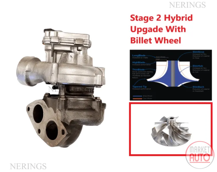 Turbocharger Remanufactured  (Hybrid-Turbo (Small turbine KKK-KP39)