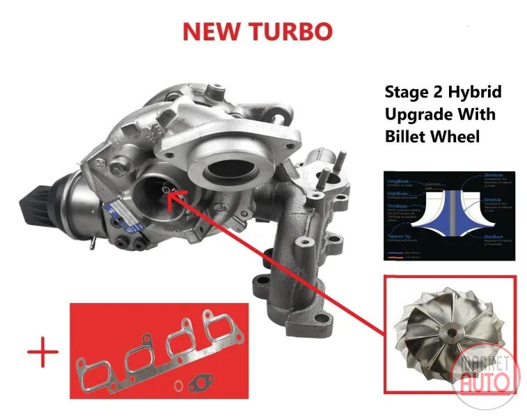 Turbocharger new (Stage-2 Hybrid)