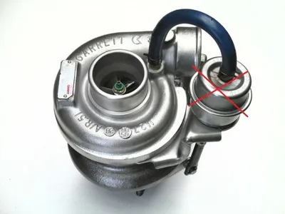 Turbocharger Remanufactured without Vacuum Wastegate Actuator (GARRETT)