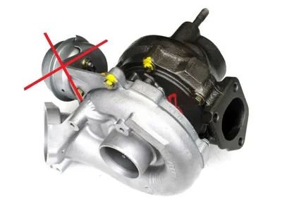 Turbocharger Remanufactured without Vacuum Wastegate Actuator (GARRETT)