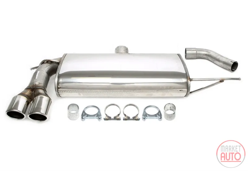 Silencioso trasero deportivo de acero inoxidable Audi · Volkswagen