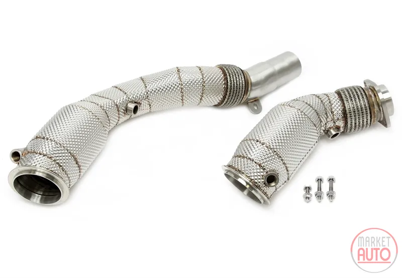 Tubería con escudo térmico y convertidor catalítico BMW