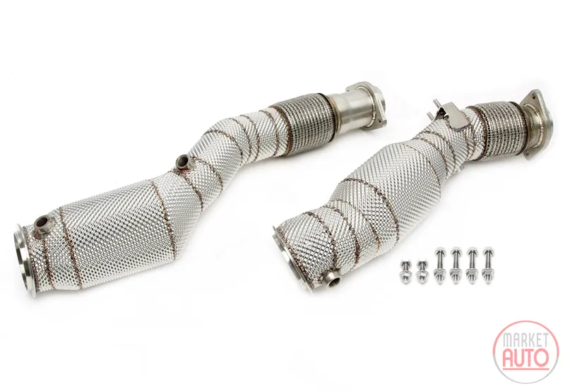 Tubería con escudo térmico y convertidor catalítico BMW