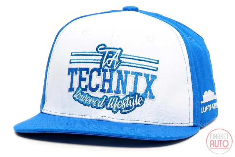 Capuchón Snapback azul/blanco