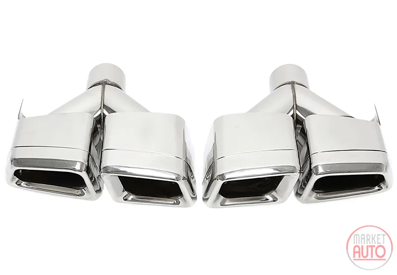 Tubo de acero inoxidable universal para soldadura en "Tubo Y de doble diseño" en cromo / brillo Mercedes Benz