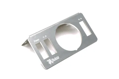 / Soporte indicador de presión de aire / marco de aluminio cepillado / 90° en ángulo